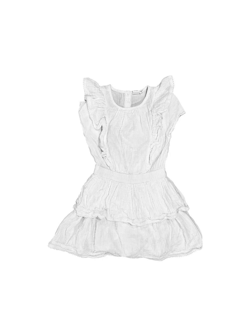GAP Kids | White Girls Ruffle Tiered Dress Size Medium